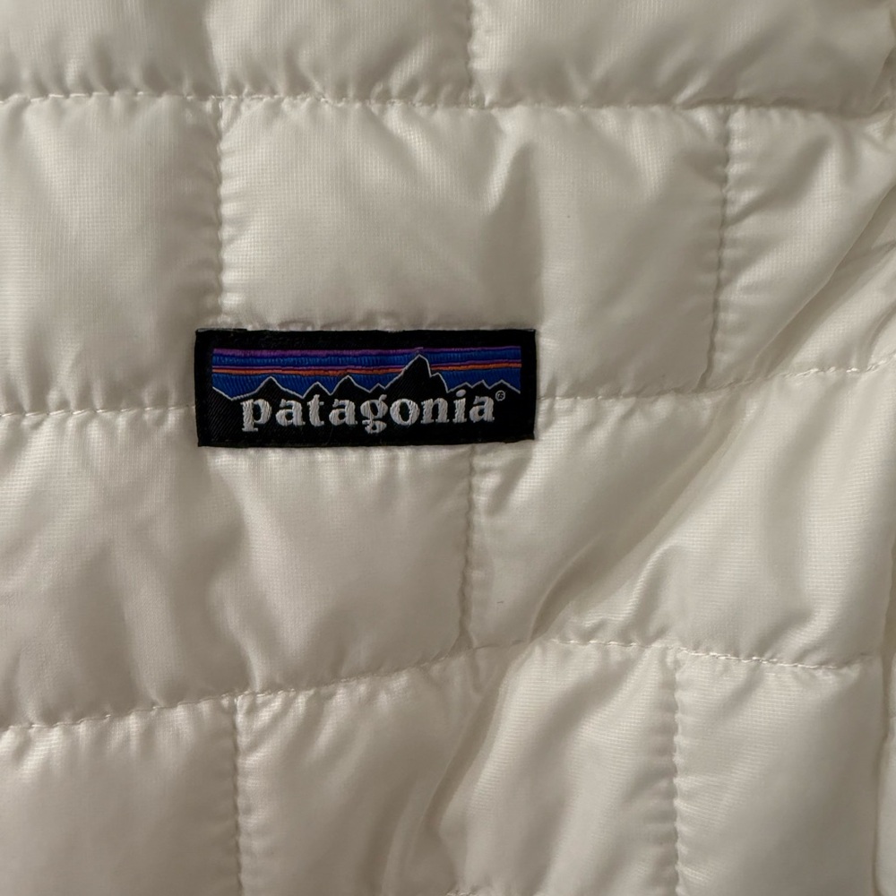 Patagonia Nano Puff Vest Women's Size Large Birch White - Picture 4 of 7